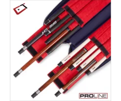 Cuetec 4x8 Navy Pro Line Pool Cue Case -Billiards Shop 23 ct pro line 4x8 navy 95 755 open