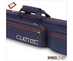 Cuetec 4x8 Navy Pro Line Pool Cue Case -Billiards Shop 23 ct pro line 4x8 navy 95 755 zipper detail