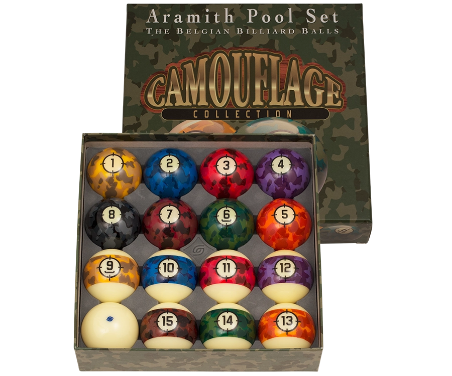Aramith Camouflage Pool Ball Set 3 Aramith Camouflage Pool Ball Set