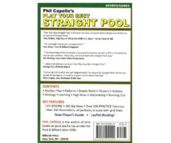 Play Your Best Straight Pool -Billiards Shop bkpybsp backcover