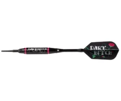 Vanity "Dart Bitch" Black With Red Rose 16 Gram Soft Tip Dart Set