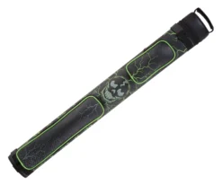 Eight Ball Mafia EBMC22K Green Skull 2 Butt 2 Shaft Hard Case -Billiards Shop ebmc22k 1
