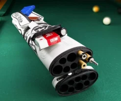 Eight Ball Mafia White Knuckles 3 Butt 5 Shaft Hard Case -Billiards Shop ebmc35e 01 2