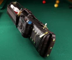 Elite 2 Butt 4 Shaft Brown Leather Case -Billiards Shop ecc24 brown 02 1