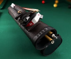 Elite Leatherette 2 Butt 4 Shaft Hard Case -Billiards Shop eccp24 brown 01 1