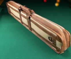Elite 4x8 Vintage Vinyl Soft Cue Case Chestnut -Billiards Shop ecvs48 chestnut 03
