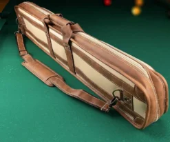 Elite 4x8 Vintage Vinyl Soft Cue Case Chestnut -Billiards Shop ecvs48 chestnut 04