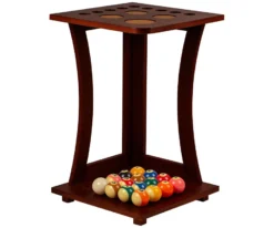 9 Cue Corner Floor Stand FRD9 -Billiards Shop frd9 chocolate 1
