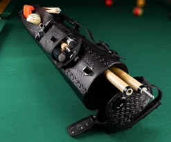 Instroke Southwest 3 Butt 5 Shaft Leather Case -Billiards Shop issw35 black 01