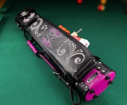 Instroke La Bella Donna 2 Butt 4 Shaft Hard Case - Black -Billiards Shop isxb 02