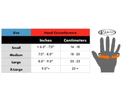 Kamui Pool And Billiard Glove BGKAM -Billiards Shop kamui glove chart 1