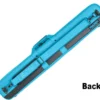Molinari 2 Butt 4 Shaft Cyan/Black Flat Cue Case -Billiards Shop mlcf24 cyan back 01