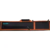 Molinari 2 Butt 4 Shaft Black/Orange Soft Cue Case -Billiards Shop mlcs24 orange cat