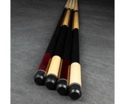 Economy Two-Piece Pool Cue Bundle (4 House Cues Set) -Billiards Shop pdeco bundle