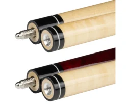 Economy Two-Piece Pool Cue Bundle (4 House Cues Set) -Billiards Shop pdeco joints