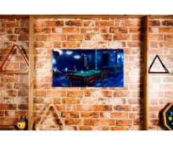 "Phantom Of The Game" Floating Wall Art (30" X 15.75") - Rich Colors -Billiards Shop rtnpwc 04