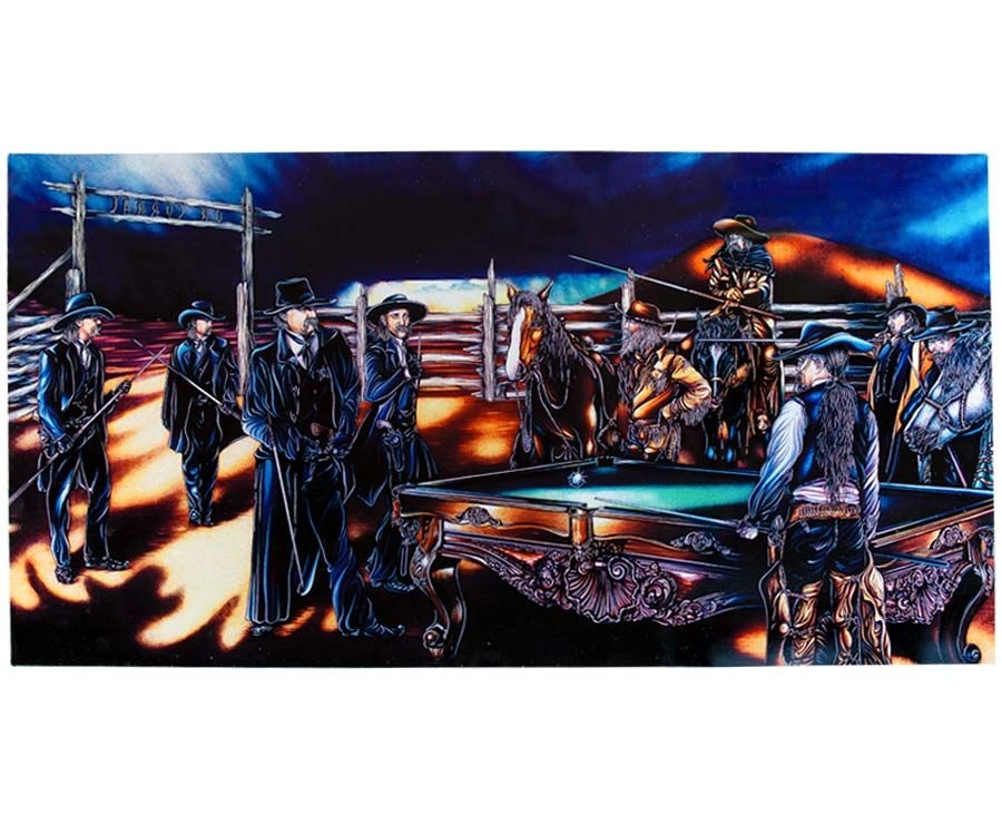 "Shoot Out" Floating Wall Art (30" X 15.75") - Rich Color 6 "Shoot Out" Floating Wall Art (30" X 15.75") - Rich Color - Image 4