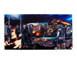 "Shoot Out" Floating Wall Art (30" X 15.75") - Rich Color 11 "Shoot Out" Floating Wall Art (30" X 15.75") - Rich Color -Billiards Shop rtnsowc cat
