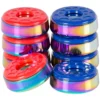 Shuffleboard Rainbow Titanium Top Weights Set 1 Shuffleboard Rainbow Titanium Top Weights Set -Billiards Shop shbprt 01