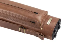 Tango Pampa Chestnut 3 Butt 5 Shaft Leather Cue Case -Billiards Shop tapm35 chestnut 04