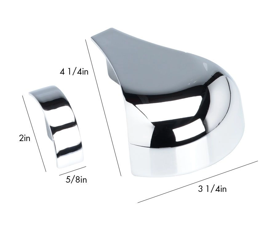 Corner/Side Castings Chrome Finish (Set Of 6) 4 Corner/Side Castings Chrome Finish (Set Of 6) - Image 2